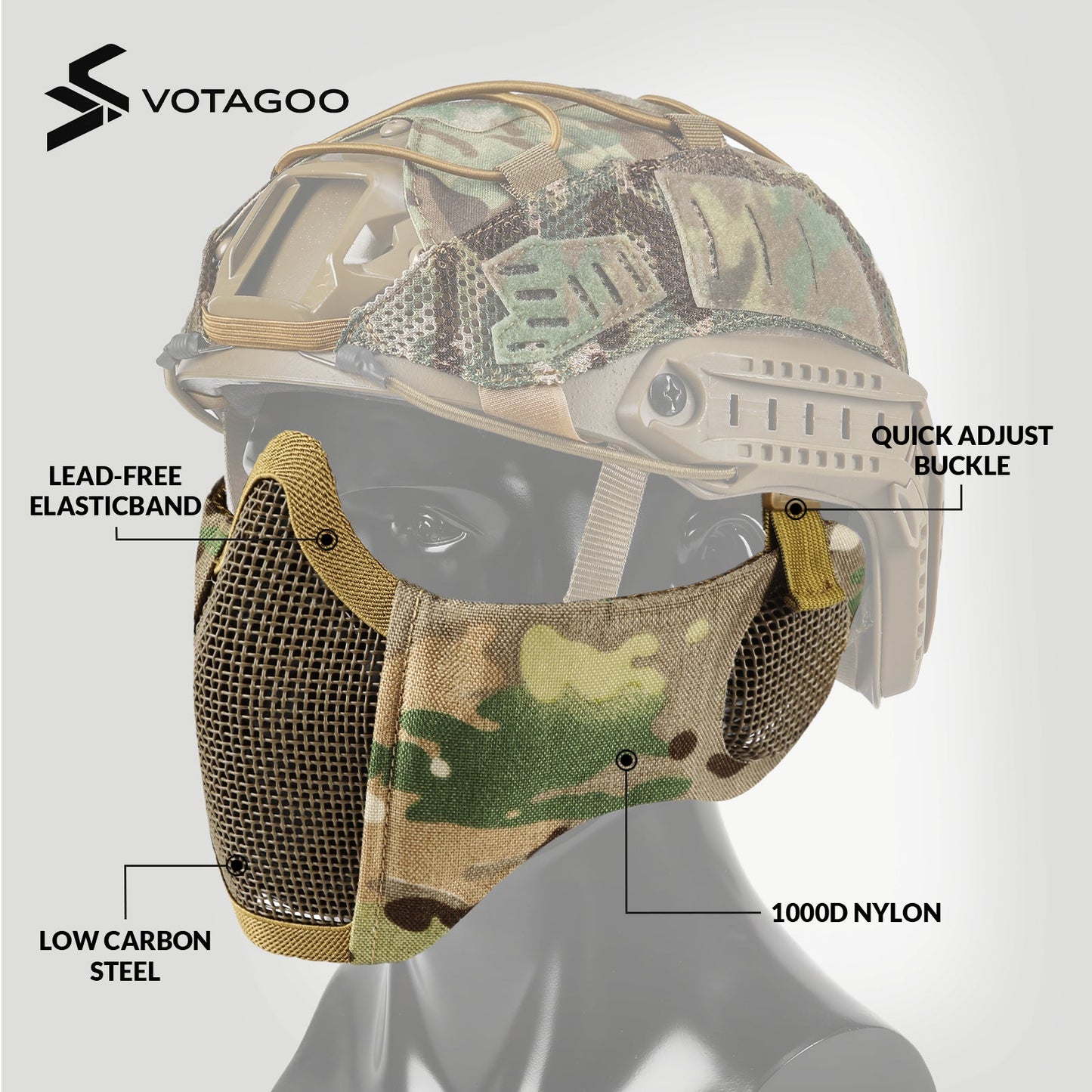 VOTAGOO® Airsoft Mesh Mask