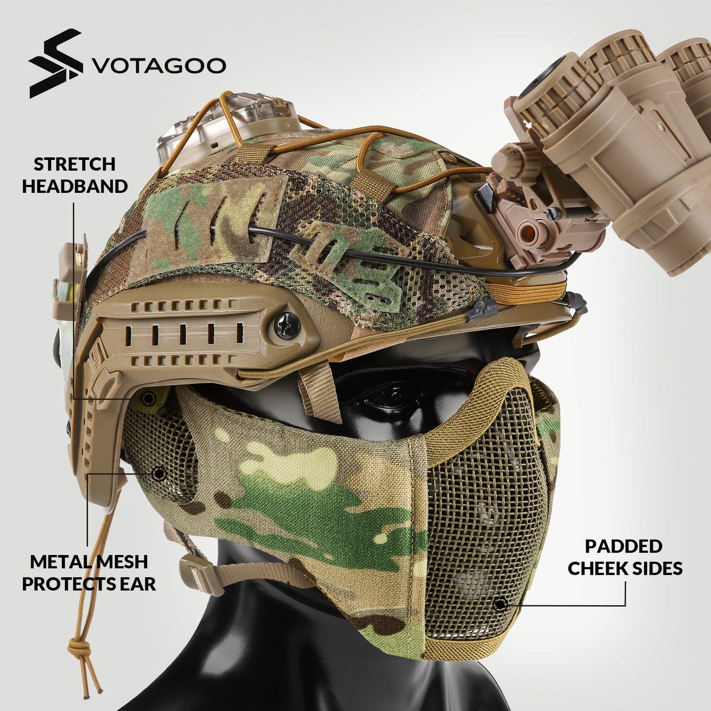 VOTAGOO® Airsoft Mesh Mask