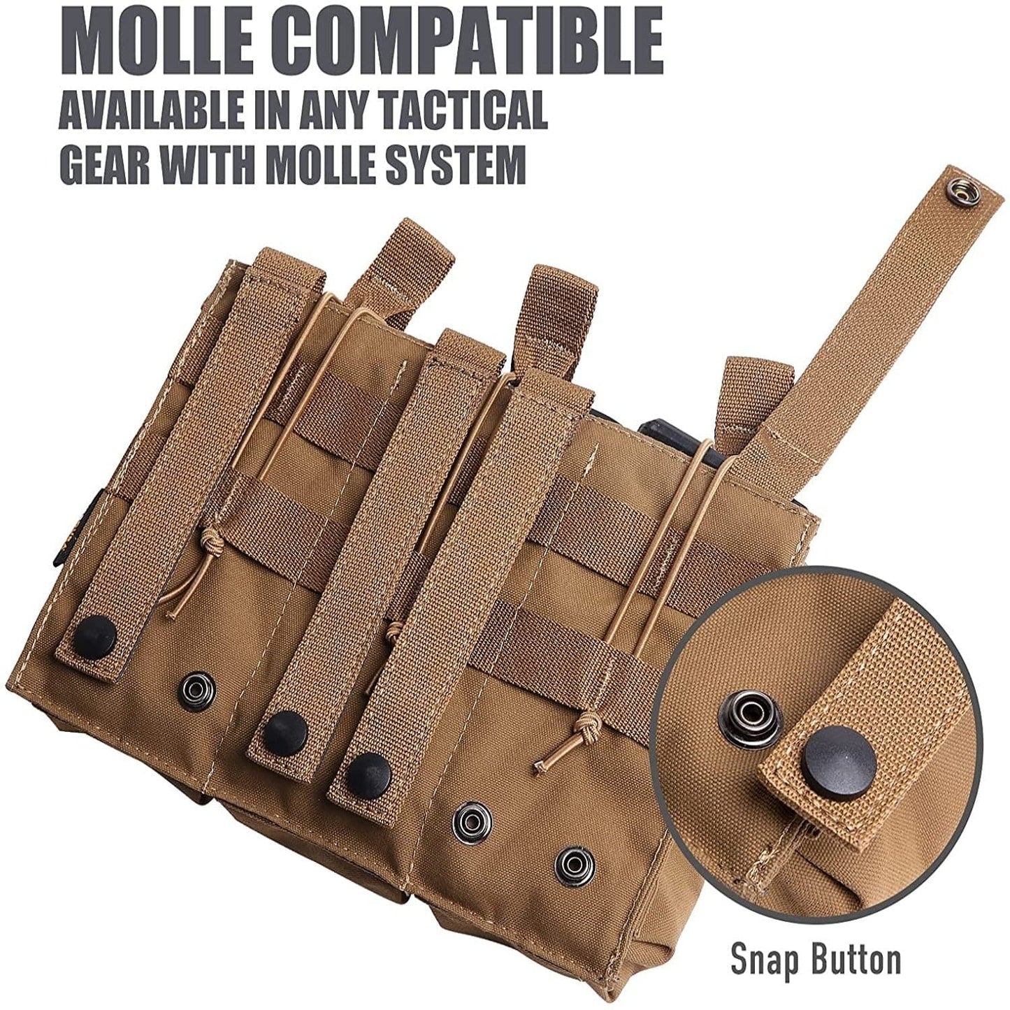 MOLLE Compatible Airsoft Gear Triple Tactical Mag Pouch