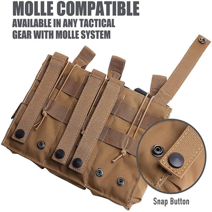 MOLLE Compatible Airsoft Gear Triple Tactical Mag Pouch