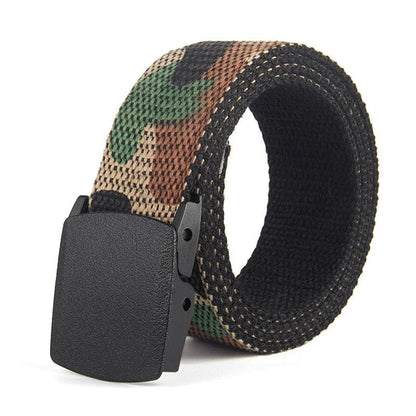 Travel Tactical Waist Belt With Metal Buckle for Pants