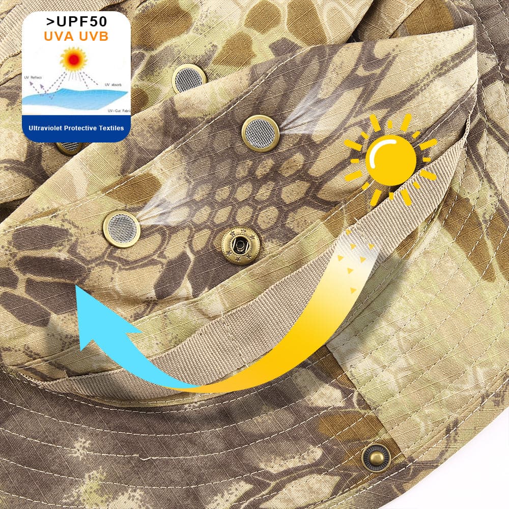 Tactical Airsoft Sniper Camouflage Bucket Boonie Hats