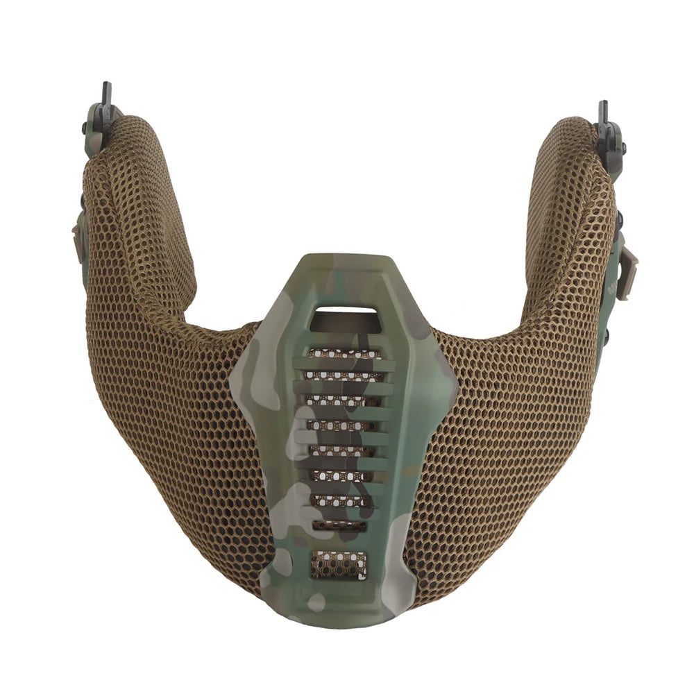 Airsoft Shooting Full Protective Helmet Set Wearing Tactical Helmet Mouth Protector Ear Protector Goggles For Special Operation
