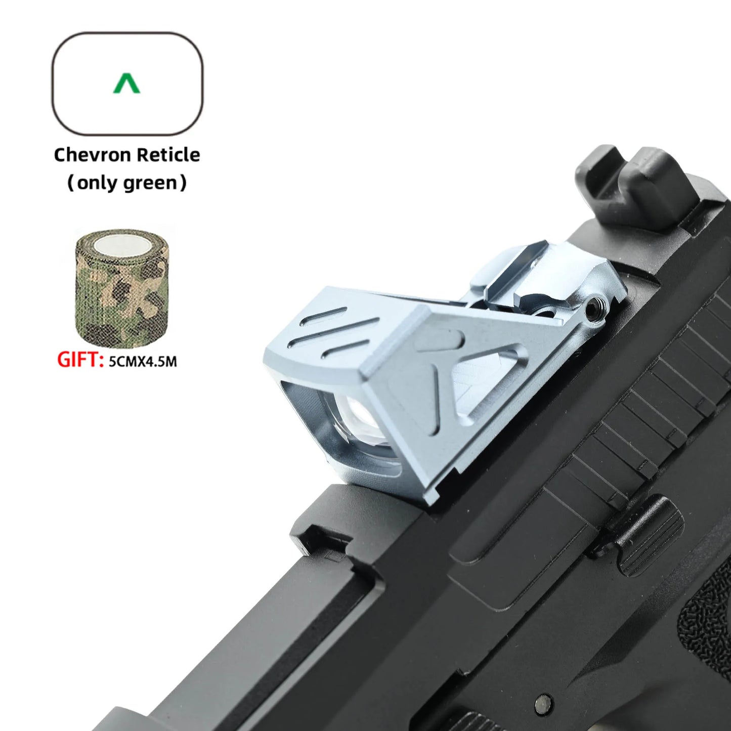 Tactical Red Dot Sight W/Automatic Photosensitive and Glock Universal sight.