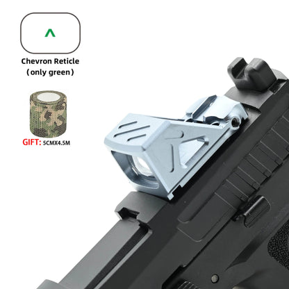 Tactical Red Dot Sight W/Automatic Photosensitive and Glock Universal sight.