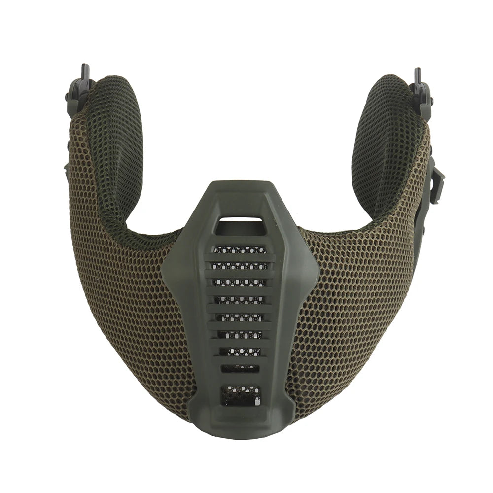 Airsoft Shooting Full Protective Helmet Set Wearing Tactical Helmet Mouth Protector Ear Protector Goggles For Special Operation