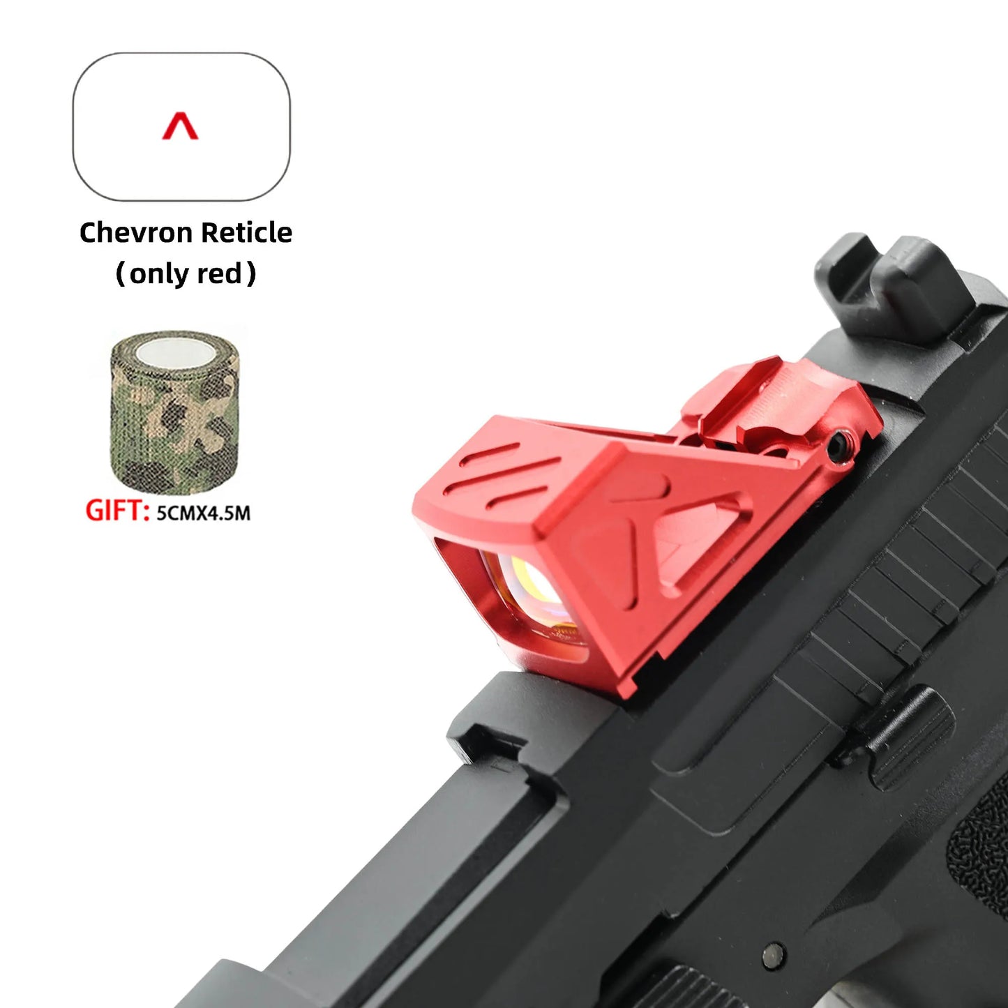 Tactical Red Dot Sight W/Automatic Photosensitive and Glock Universal sight.