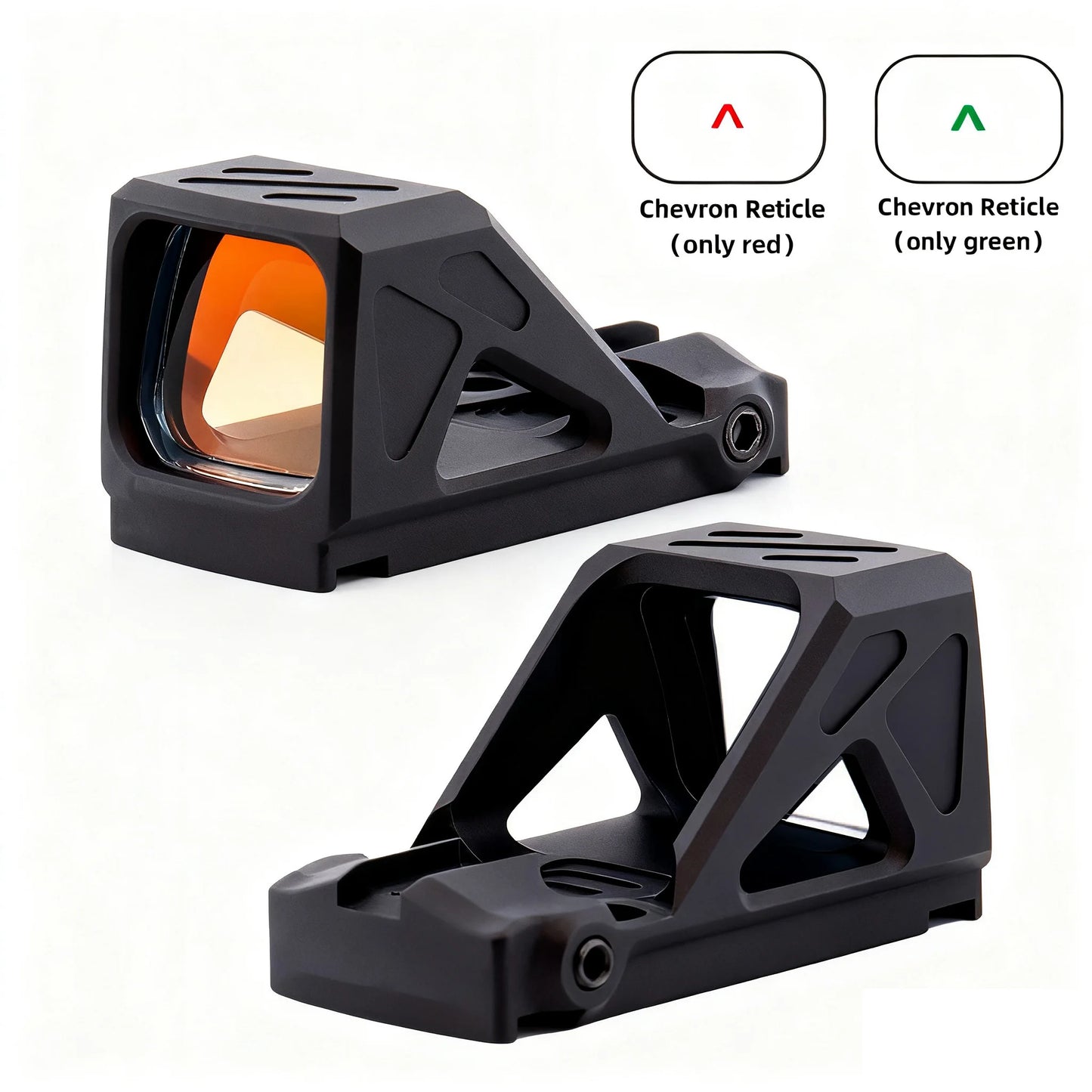 Tactical Red Dot Sight W/Automatic Photosensitive and Glock Universal sight.