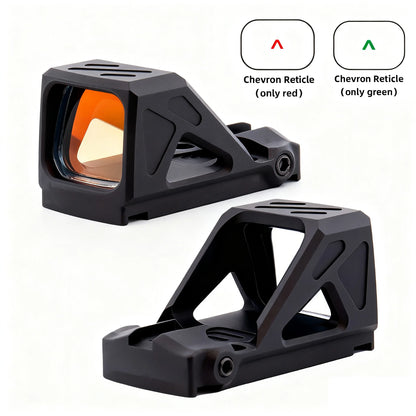 Tactical Red Dot Sight W/Automatic Photosensitive and Glock Universal sight.