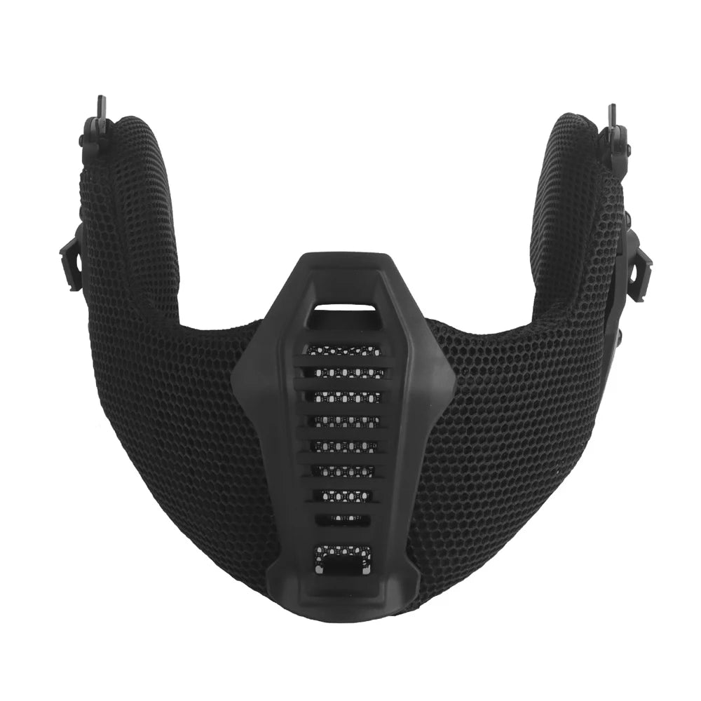Airsoft Shooting Full Protective Helmet Set Wearing Tactical Helmet Mouth Protector Ear Protector Goggles For Special Operation
