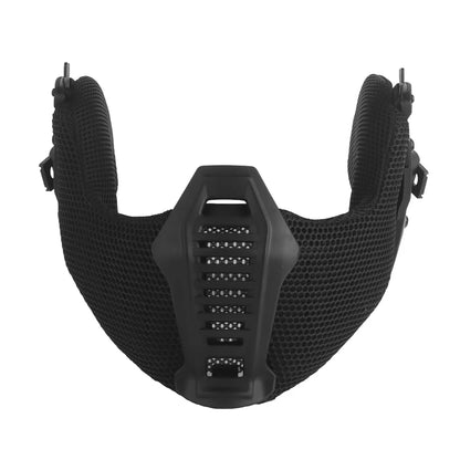 Airsoft Shooting Full Protective Helmet Set Wearing Tactical Helmet Mouth Protector Ear Protector Goggles For Special Operation