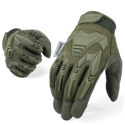 Tactical Gloves Airsoft Men Combat Working Shooting Hunting Full Finger Glove Paintball Driving Rubber Protective Gear
