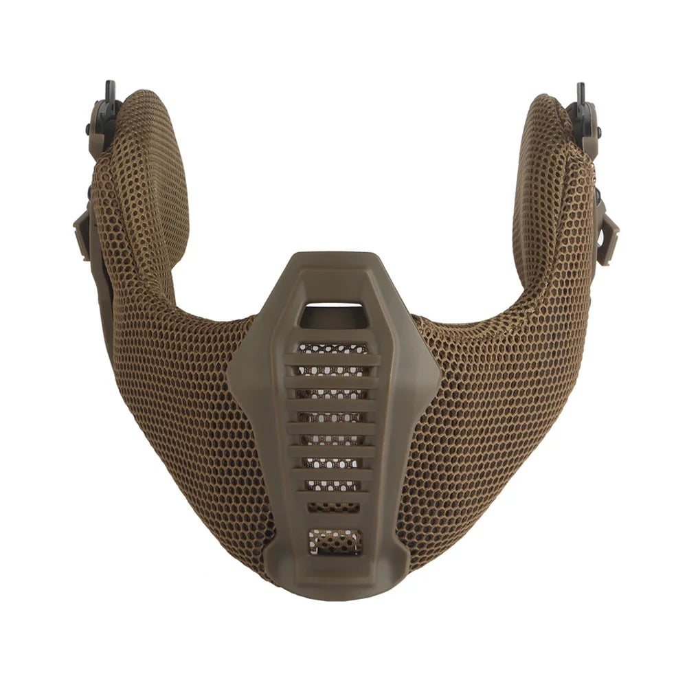 Airsoft Shooting Full Protective Helmet Set Wearing Tactical Helmet Mouth Protector Ear Protector Goggles For Special Operation
