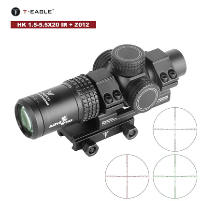 March HK 1.5-5.5x20IR Airsoft Scope - Tactical Air Rifle Optical Sight.