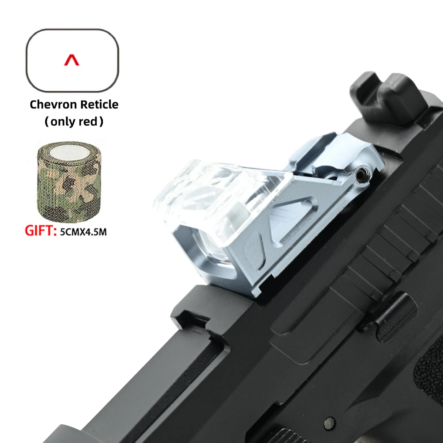 Tactical Red Dot Sight W/Automatic Photosensitive and Glock Universal sight.