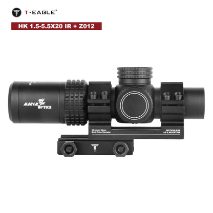 March HK 1.5-5.5x20IR Airsoft Scope - Tactical Air Rifle Optical Sight.