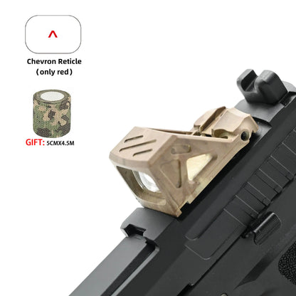Tactical Red Dot Sight W/Automatic Photosensitive and Glock Universal sight.