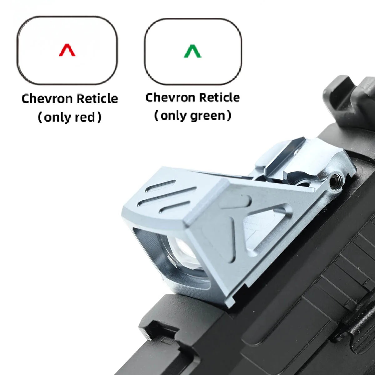 Tactical Red Dot Sight W/Automatic Photosensitive and Glock Universal sight.