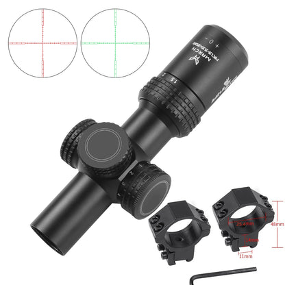 March HK 1.5-5.5x20IR Airsoft Scope - Tactical Air Rifle Optical Sight.
