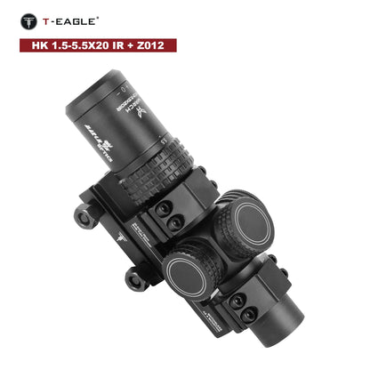 March HK 1.5-5.5x20IR Airsoft Scope - Tactical Air Rifle Optical Sight.
