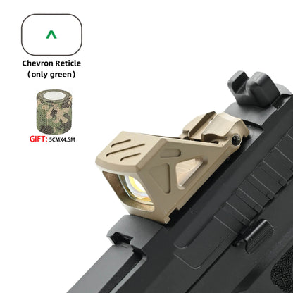 Tactical Red Dot Sight W/Automatic Photosensitive and Glock Universal sight.