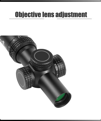 March HK 1.5-5.5x20IR Airsoft Scope - Tactical Air Rifle Optical Sight.