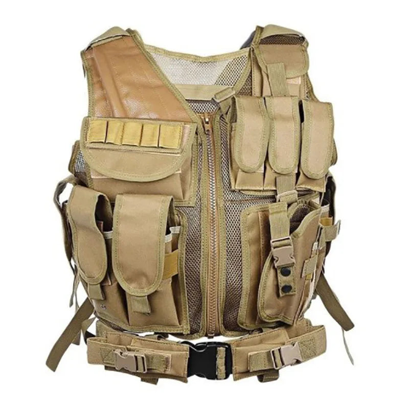 Tactical Vest for Hunting Multi-Pocket Swat Army Tactical uniform Body Armor Vests CS Game Airsoft Training Jacket