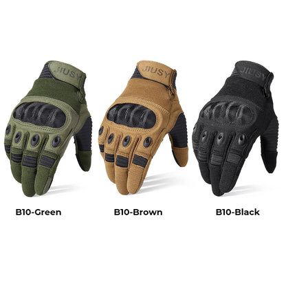 Tactical Gloves Airsoft Men Combat Working Shooting Hunting Full Finger Glove Paintball Driving Rubber Protective Gear